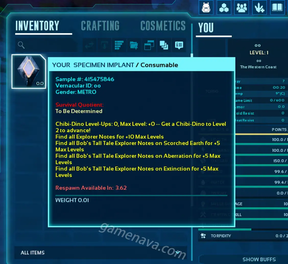 ARK Specimen Implant